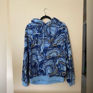 Twenty Azurite Crystal Hyper Reality Knit Hoodie